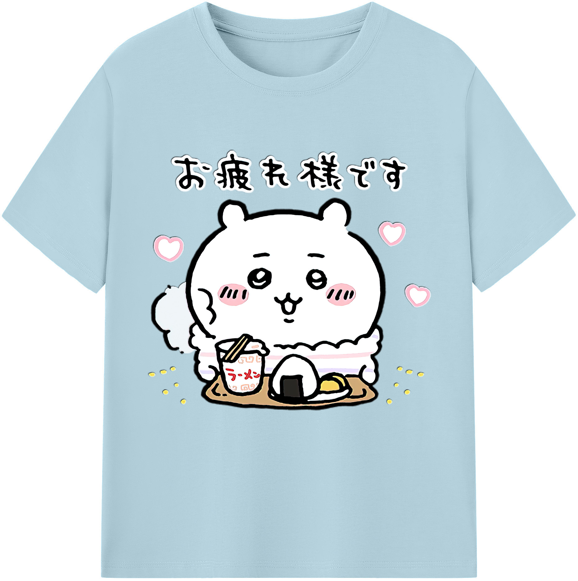 （画像用） ちいかわ ちいかわ Chii-kawa chiikawa 綿100％半袖Tシャツ（フロントプリント）